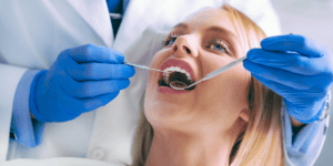 Deep cleaning procedure at the dental clinic